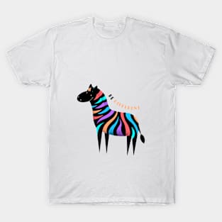 Colourful zebra illustration T-Shirt